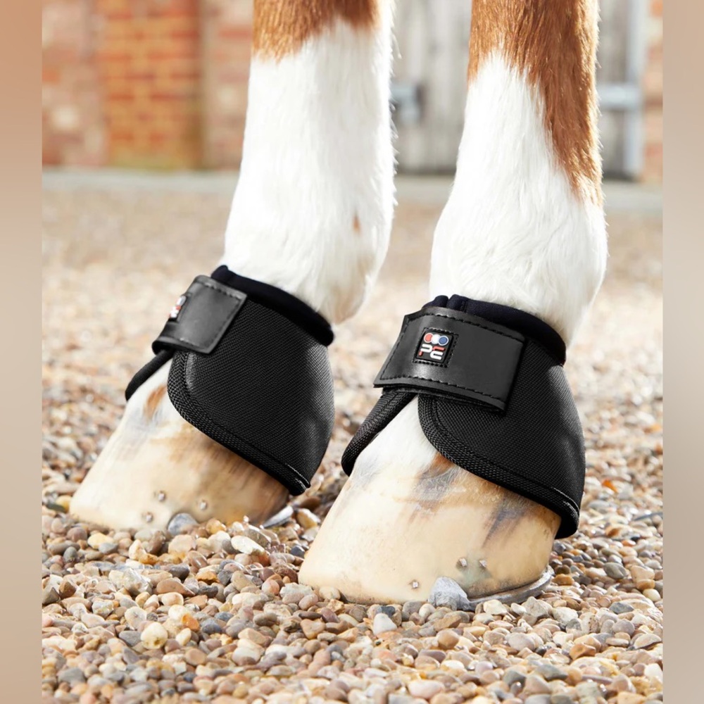 Premier Equine Ballistic No-Turn Over Reach Boots Black